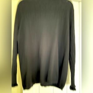 Woman’s plus size black lightweight sweater